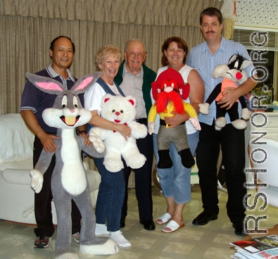 Our group poses together with some of the characters that Hal Geer was involved in creating and turning into parts of some many people's lives.