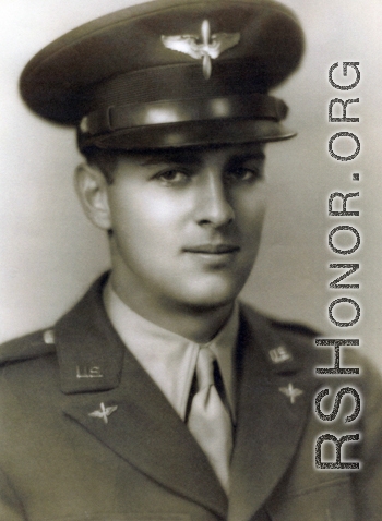 Harold E Greenberg as a cadet during WWII before going to the CBI.