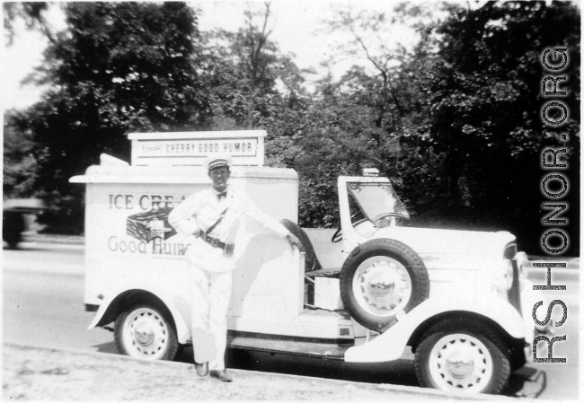 Irving Degon during his years as a driver for Good Humor ice cream.