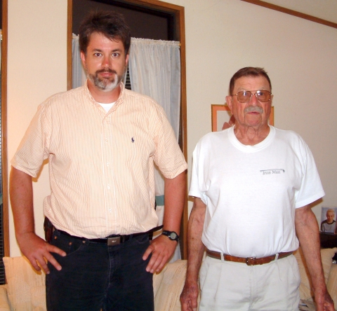 Patrick Lucas of Remembering Shared Honor, and Stanley Mamlock, in 2003.