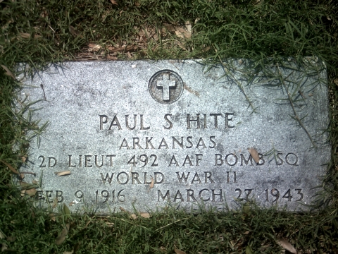 Grave marker for Paul S. Hite.