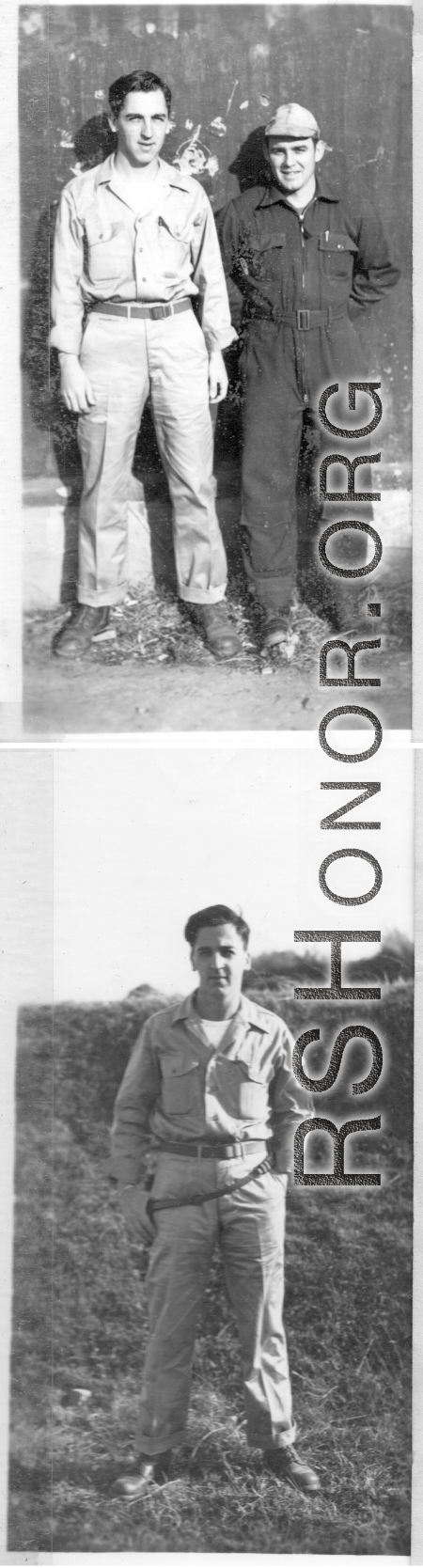 Flyers of the 24th Mapping Squadron out and about, likely at Chanyi (Zhanyi), Yunnan, China.  During WWII.