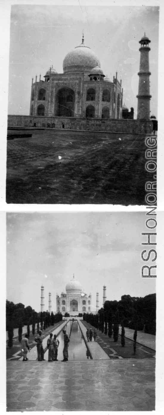 Taj Mahal as seen by GI of 2005th Ordnance.