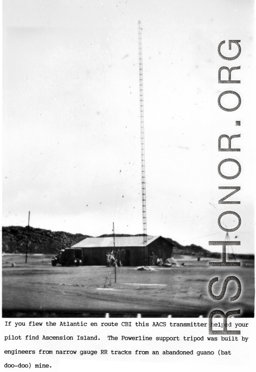 AACS transmitter on Ascension Island during WWII.