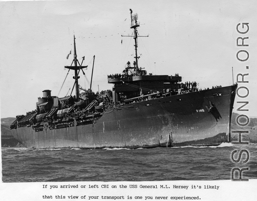 USS General M. L. Hersey transport ship.