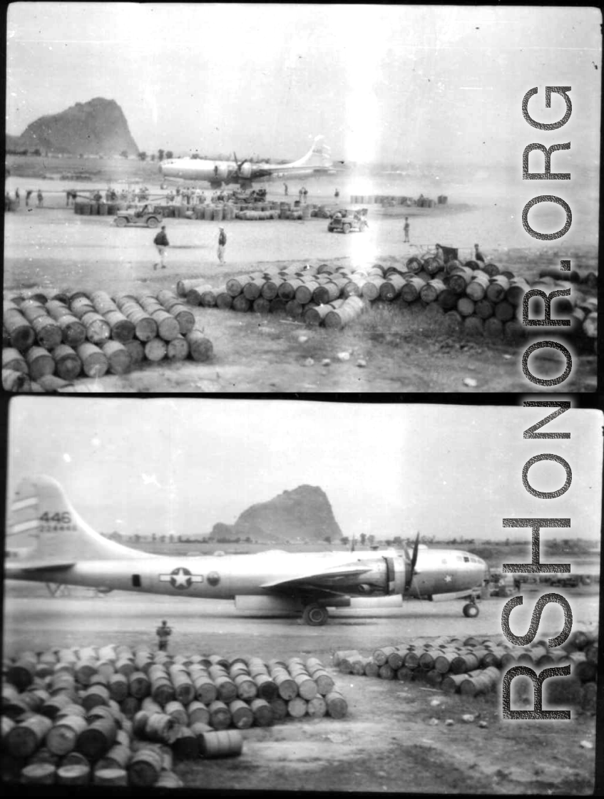 A B-29 in Guangxi province, China, during WWII.