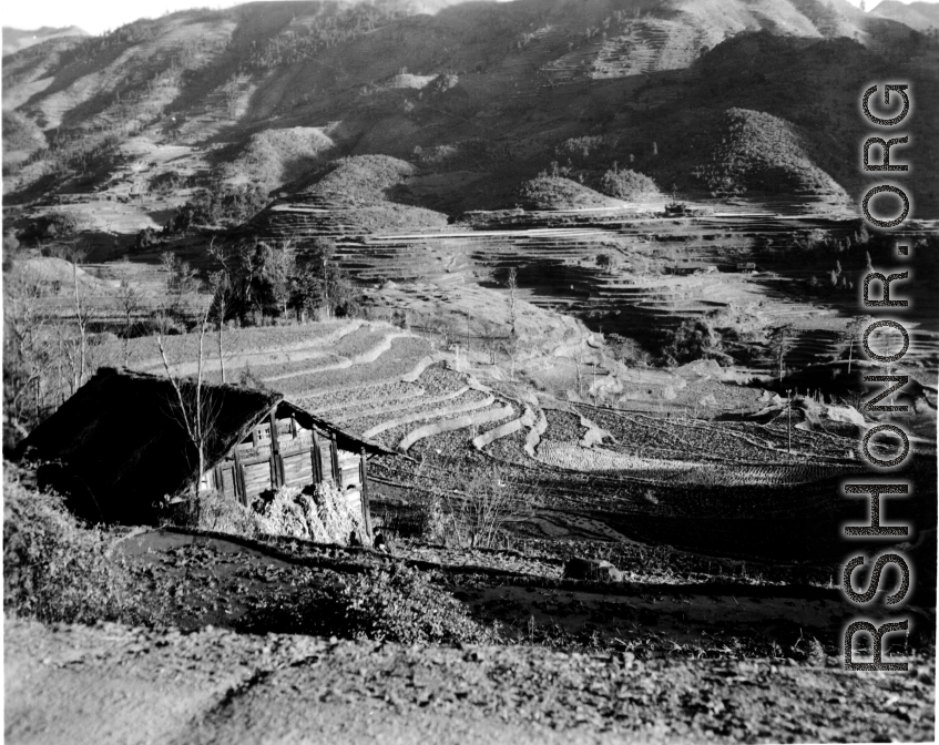 Chinese countryside, most likely in Yunnan province. During WWII.