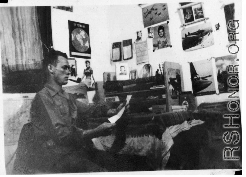 American serviceman Francis E. Strotman, in China, during WWII.