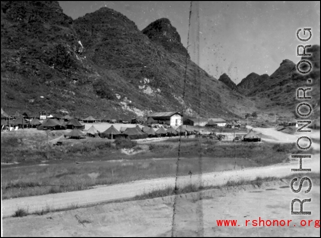 GI tents at Liuzhou during WWII.