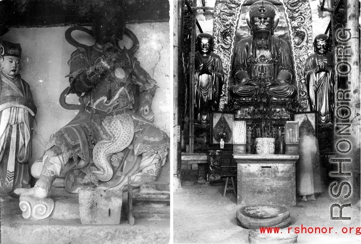 Buddhist statues in China during WWII.