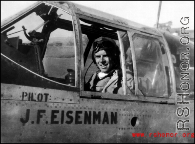 Jerome F. Eisenman (23rd Fighter Group, 76th Fighter Squadron).