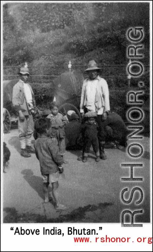 Some people in Bhutan during WWII.