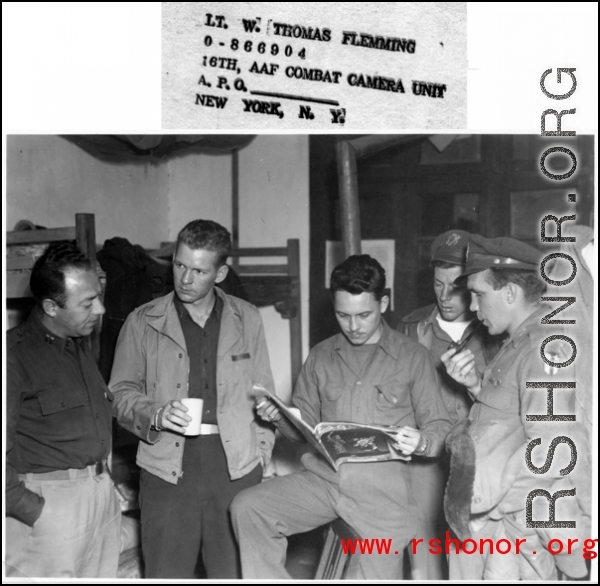 GIs hang out in barracks somewhere in the CBI during WWII. Image from Lt. W. Thomas Flemming, 16th Combat Camera Unit.