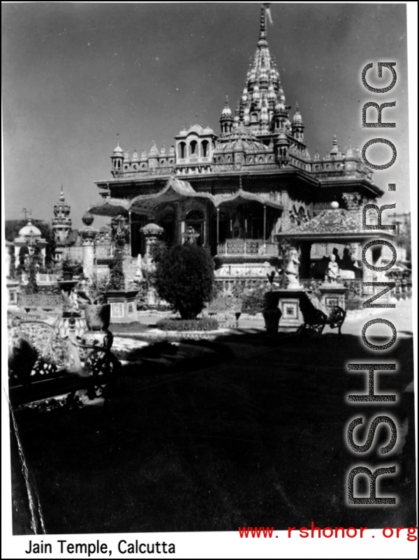 Jain Temple, Calcutta, during WWII.