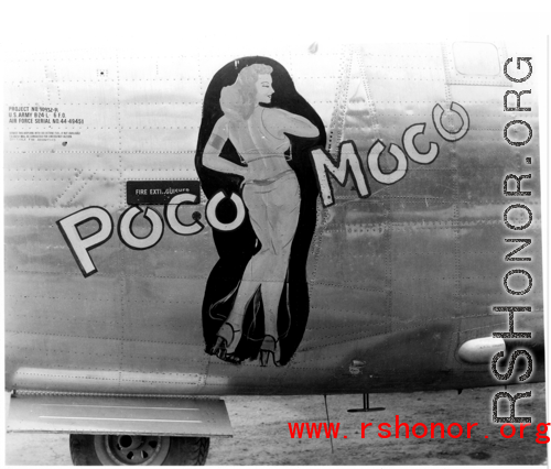 B-24 'Poco Moco' nose art.