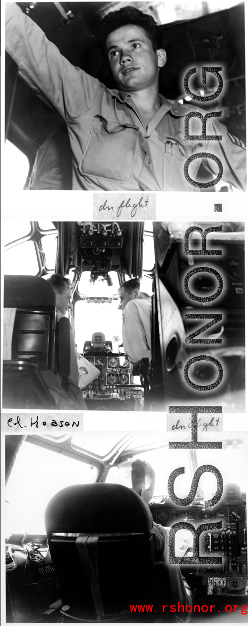 Inside B-24 during flight. This should be B-24 #44-51040, Colonel William D. Hopson piloting.