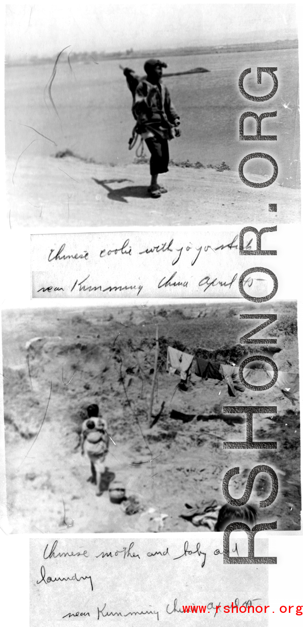 Civilians near Kunming during WWII.
