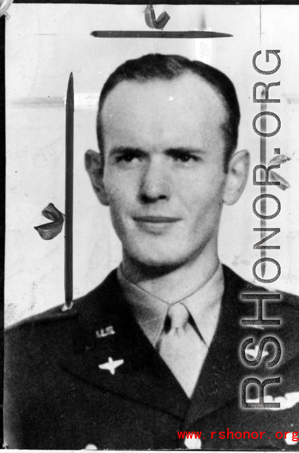 First Lieutenant Hampden Wallace Harding, bomber pilot and holder of the Air Medal for more than 300 combat missions, was killed March 13 in fighting over Hainan Strait, China. 