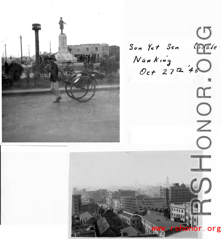 Sun Yat-sen Circle, Nanjing, October 27, 1945.