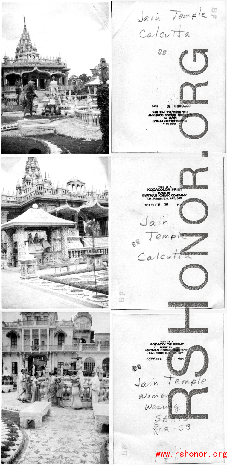 Jain Temple in Calcutta, India, during WWII.