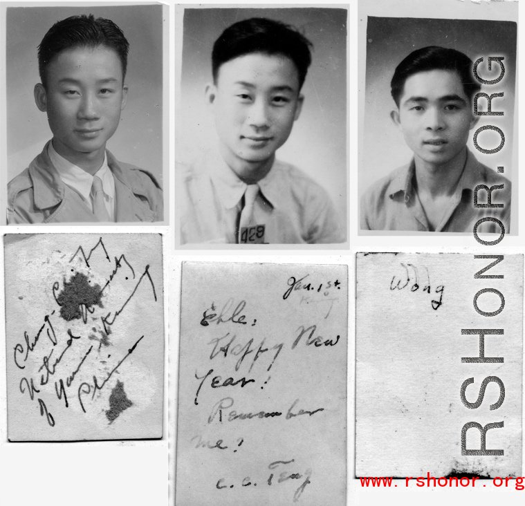 Friends made in China during WWII: Teng, and Wong.