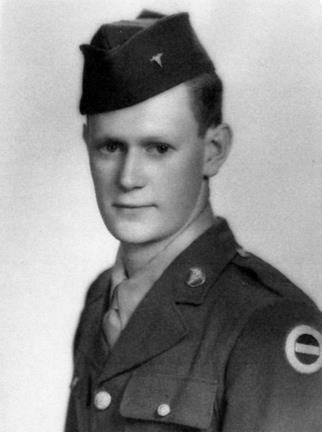 Private Walter L. Dowling of the 7th Veterinary Company in March of 1943