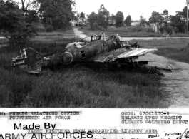 ***A wrecked Japanese airplane left at Liuzhou after the Japanese retreat after Ichigo.