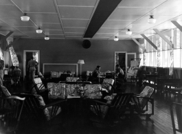 A luxury lounge At Georgetown, British Guiana, during WWII.