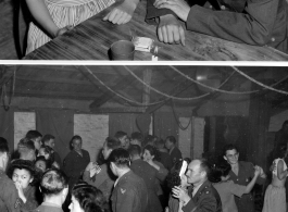 Party and dance at the Hostel #10 Officer's Club on January 19, 1945. Images provided by Dorothy Yuen Leuba.