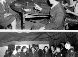 Party and dance at the Hostel #10 Officer's Club on January 19, 1945. Photo from Dorothy Yuen Leuba.