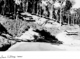 Village near Shinig, Burma, during WWII.  Photo from Joseph R. Covert.