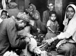 Kukri makers at Ghoom, near Darjeeling, during WWII.  Photo from Garrett Cope.