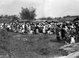 Market day in a village near Misamari, India, during WWII.  Images provided to Ex-CBI Roundup by "P. Noel." 