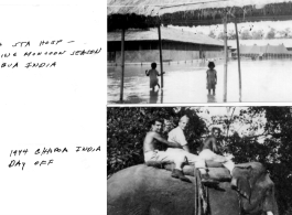 234th Station Hospital: Monsoon rain & a day off in Chabua, India, in 1944.  Images provided by Michael J. O'Brien.  In the CBI during WWII.