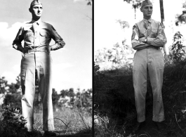 Roy S. Bierbauer, First Sergeant for the 491st Bomb Squadron at both Chakulia Air Base, India, and Yangkai Air Base, China. During WWII.