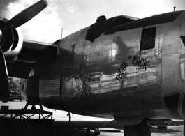 A B-24 named 'There and Back' in Assam, India.  From the collection of David Firman, 61st Air Service Group.