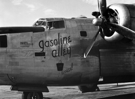 A C-109 conversion of a B-24J named 'Gasoline Alley' in the CBI, serial #4251649.