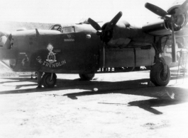 The B-24 "The Frendlin" in China during WWII.