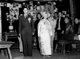 A Chinese couple marry during WWII in China.  From the collection of Hal Geer.