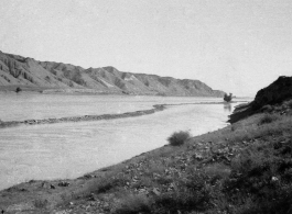 Probably the Yellow River, during WWII. Edward Gable served in northern China.