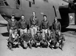 On May 20, 1944 the B-24 bomber 'Puck' took off on a sea sweep mission under leadership of the lanky pilot, Donald Richardson. The plane (#42-73317) and crew disappeared. The crew were:  1st Lt. Donald G. Richardson, Pilot 1st Lt. Frank L. Munson, Co-pilot 1st Lt. James P. ‘Jim\' Gilbert, Navigator 1st Lt. Linus J. Austin, Bombardier TSgt. Cecil L. Olson, Radio Operator SSgt. Arthur Regal, Asst Radio Operator TSgt. Harold W. ‘H.W.\' Case, Engineer Cpl. Jordan L. Daley, Asst Engineer (not shown in image abov