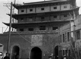 South Gate of the Lanzhou city wall (兰州南关城楼) during WWII.