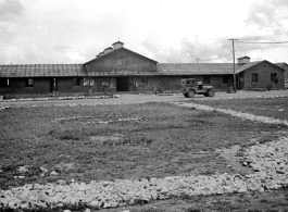 "The Mustang Corral" club at the American air base at Luliang in WWII in Yunnan province, China.