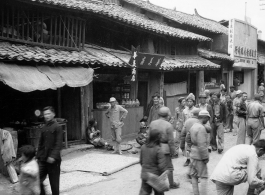 Street scene in SW China during WWII.