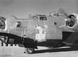 B-24L "Chuck's Chicken Coop," #44-41451, in the CBI during WWII. "B-24s in my squadron."