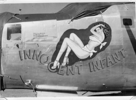 B-24 "Innocent Infant," serial  #44-49649, in CBI during WWII.
