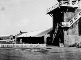 Control tower at an air base in India during WWII.