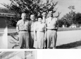 2005th Ordnance men in training in Mississippi,  Jackson, Mississippi.  Top photo, July 1943: John Schuhart, Irvin, Ruth,Geist, Schneckloth.  Bottom two photos, June 1943: Cpl. Irvin Schneckloth.