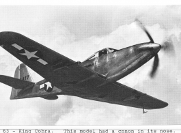 Aircraft flown by Richard D. Harris during WWII-- P-51 Mustang and P-63 King Cobra.