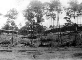 Barracks area at Yangkai, Yunnan, China, during WWII.
